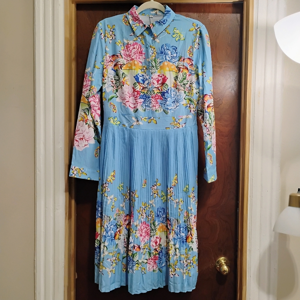 NWT, Size: L, Pleated Dress